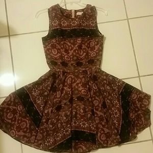 ***SALE*** Red Black Purple A Line Dress